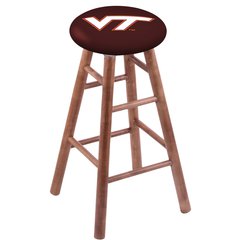 Maple Counter Stool in Medium Finish with Virginia Tech Seat