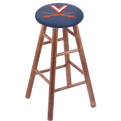 Maple Bar Stool in Medium Finish with Virginia Seat