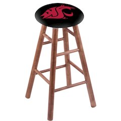 Maple Bar Stool in Medium Finish with Washington State Seat