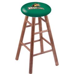 Maple Bar Stool in Medium Finish with Wright State Seat