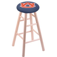 Maple Bar Stool in Natural Finish with Auburn Seat