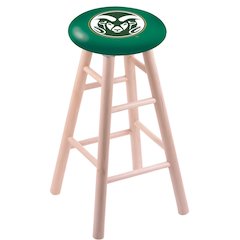 Maple Counter Stool in Natural Finish with Colorado State Seat
