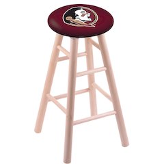 Maple Counter Stool in Natural Finish with Florida State (Head) Seat