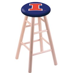 Maple Bar Stool in Natural Finish with Illinois Seat