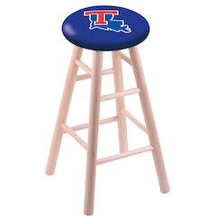 Maple Counter Stool in Natural Finish with Louisiana Tech Seat