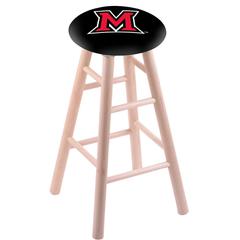 Maple Bar Stool in Natural Finish with Miami (OH) Seat