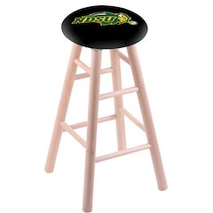 Maple Counter Stool in Natural Finish with North Dakota State Seat