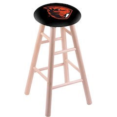 Maple Counter Stool in Natural Finish with Oregon State Seat