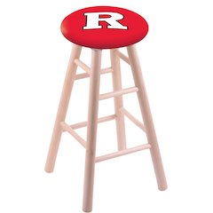 Maple Bar Stool in Natural Finish with Rutgers Seat