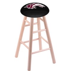 Maple Bar Stool in Natural Finish with Southern Illinois Seat