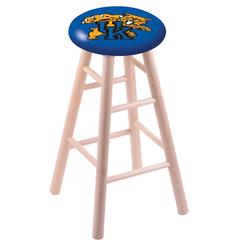Maple Counter Stool in Natural Finish with Kentucky "Wildcat" Seat