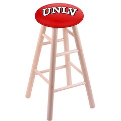 Maple Counter Stool in Natural Finish with UNLV Seat