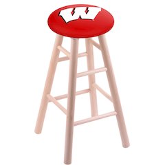 Maple Counter Stool in Natural Finish with Wisconsin "W" Seat