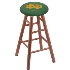 24" Swivel  Oak Counter Stool in Medium Finish