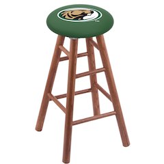 Oak Bar Stool in Medium Finish with Bemidji State Seat