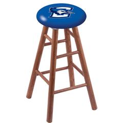 Oak Bar Stool in Medium Finish with Creighton Seat