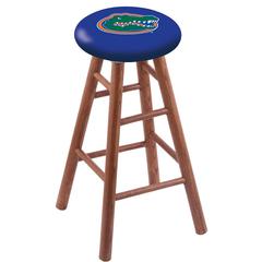 Oak Bar Stool in Medium Finish with Florida Seat