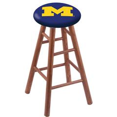 Oak Counter Stool in Medium Finish with Michigan Seat