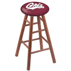 Oak Bar Stool in Medium Finish with Montana Seat