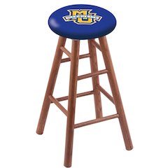 Oak Counter Stool in Medium Finish with Marquette University Seat