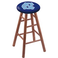 Oak Bar Stool in Medium Finish with North Carolina Seat