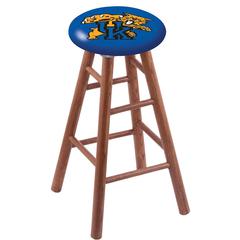 Oak Bar Stool in Medium Finish with Kentucky "Wildcat" Seat