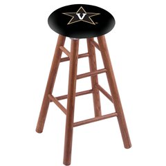 Oak Extra Tall Bar Stool in Medium Finish with Vanderbilt Seat