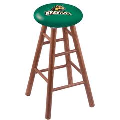 Oak Counter Stool in Medium Finish with Wright State Seat