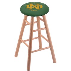 24" Swivel  Oak Counter Stool in Natural Finish