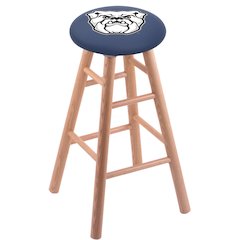 Oak Counter Stool in Natural Finish with Butler University Seat