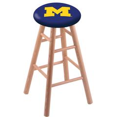 Oak Counter Stool in Natural Finish with Michigan Seat