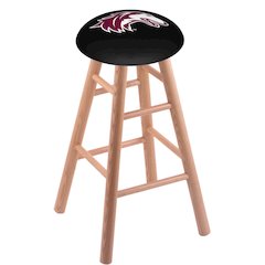 Oak Counter Stool in Natural Finish with Southern Illinois Seat