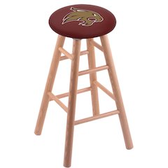 Oak Counter Stool in Natural Finish with Texas State Seat