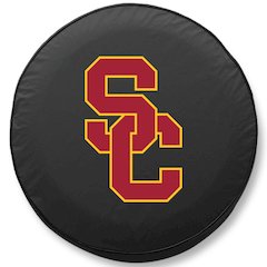33 x 12.5 USC Trojans Tire Cover