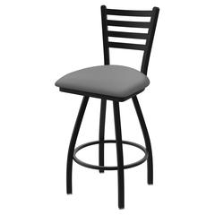 XL 410 Jackie 25" Swivel Counter Stool with Black Wrinkle Finish and Canter Folkstone Grey Seat