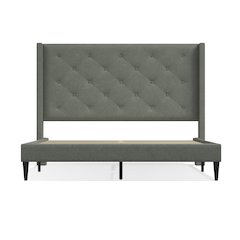 Carrington Queen Platform Bed Stone(Light)