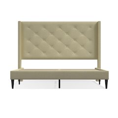 Carrington Queen Platform Bed Beige