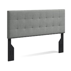 Upholstered Headboard Queen Stone