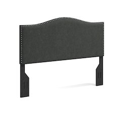 Upholstered Headboard Queen Gray