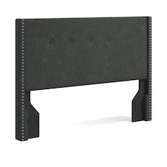 Upholstered Headboard Queen Gray