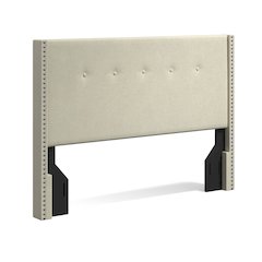 Upholstered Headboard Queen Beige