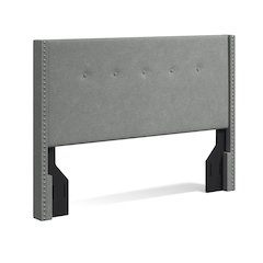 Upholstered Headboard Queen Stone