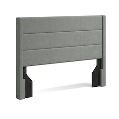 Upholstered Headboard Queen Stone