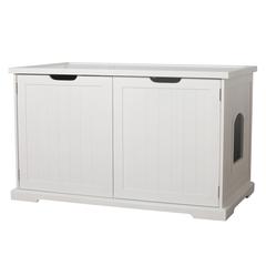 Cat Washroom Bench, White