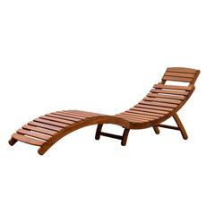 Curved Folding Chaise Lounger