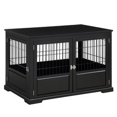 Fairview Triple Door Crate, Large, Black