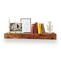 60" Rustic Fireplace Mantel Shelf