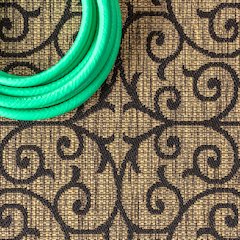 Madrid Vintage Filigree Tetured Weave Indoor/Outdoor Runner Rug