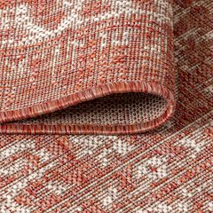 Malta Bohemian Medallion TetuWeave Red/Taupe   Indoor/Outdoor  Rug
