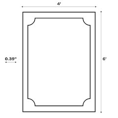 Bandol Modern Classic Mitre Stripe Area Rug